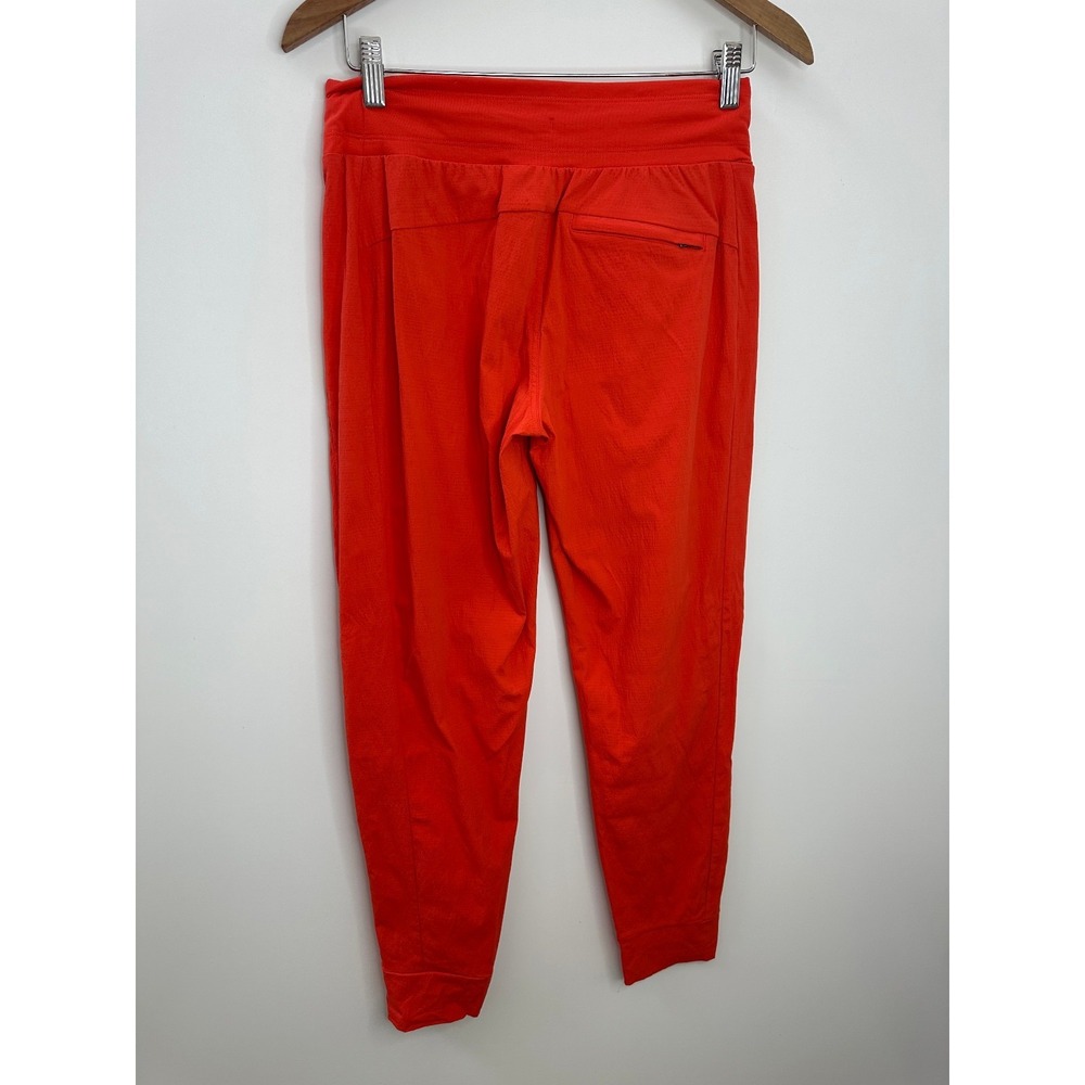 Athleta Trekkie North Jogger Pants Orange Flame Size 2 Hiking Wicking Ripstop - Picture 6 of 15